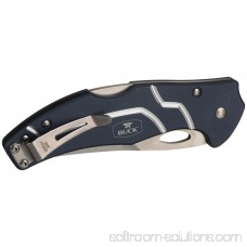 Buck Knives 0715BLSWM Ascend LT Folding Knife with Pocket Clip, Blue Aluminum Handle, Clam 555534573